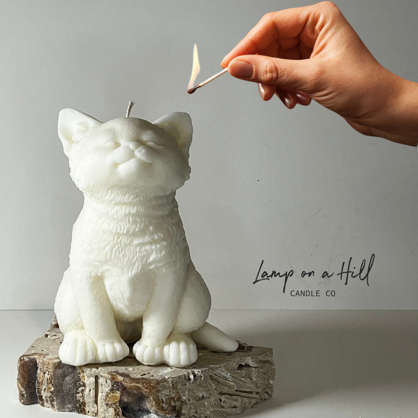 Cat Sculptural Candle