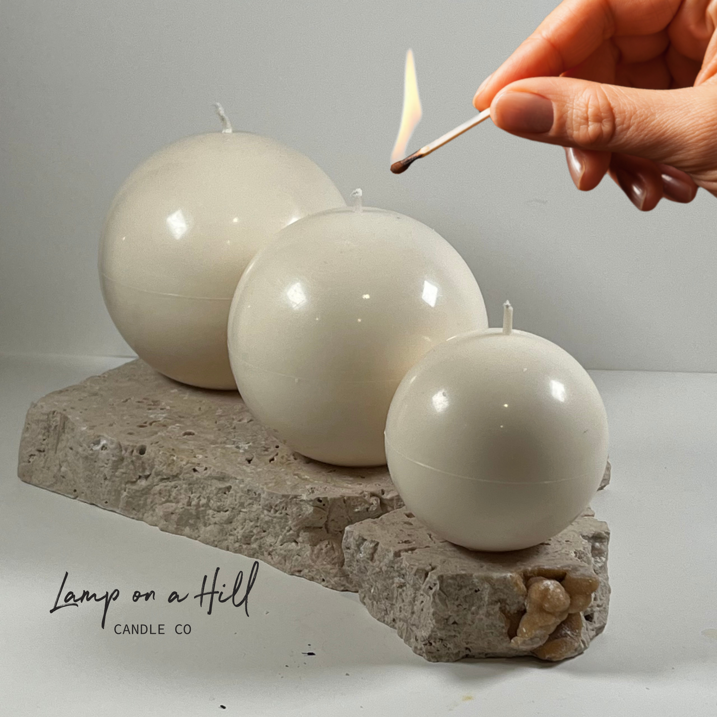 Spheres Sculptural Candles