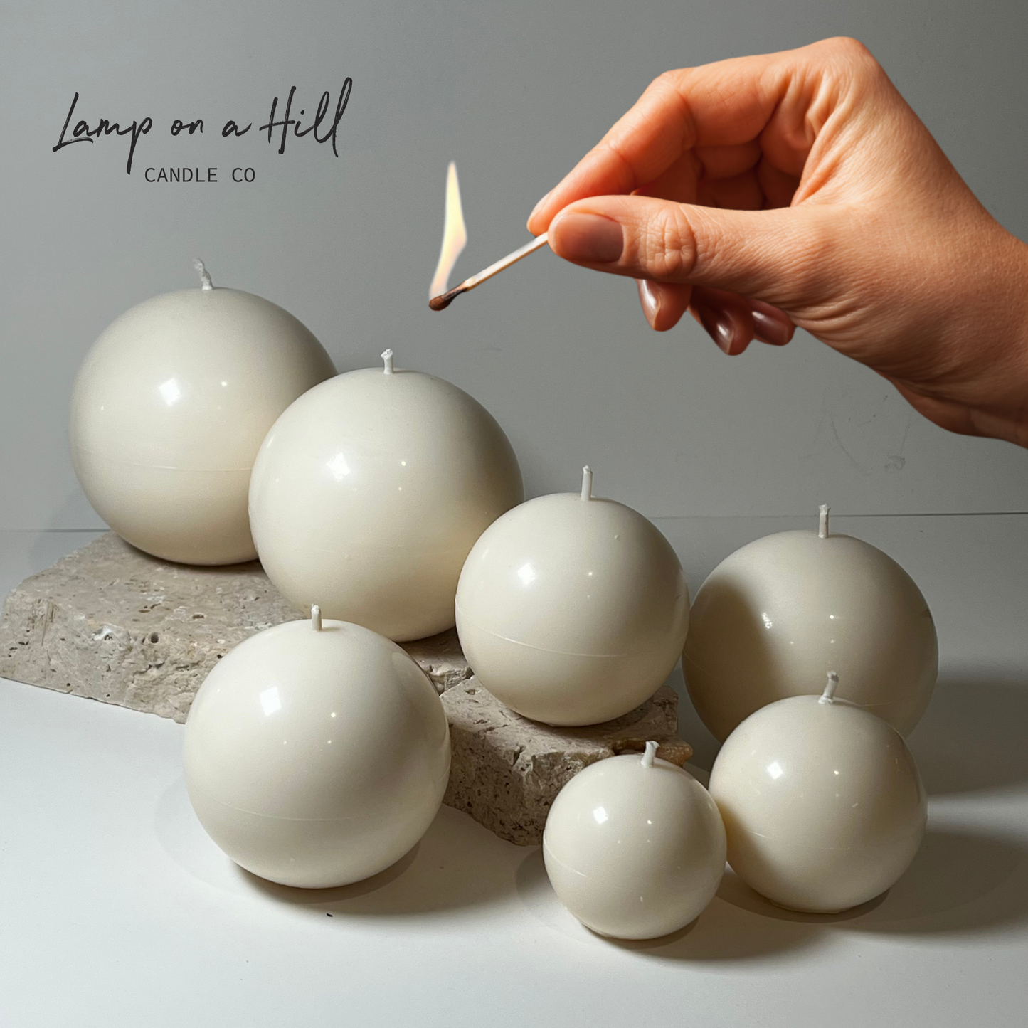 Spheres Sculptural Candles