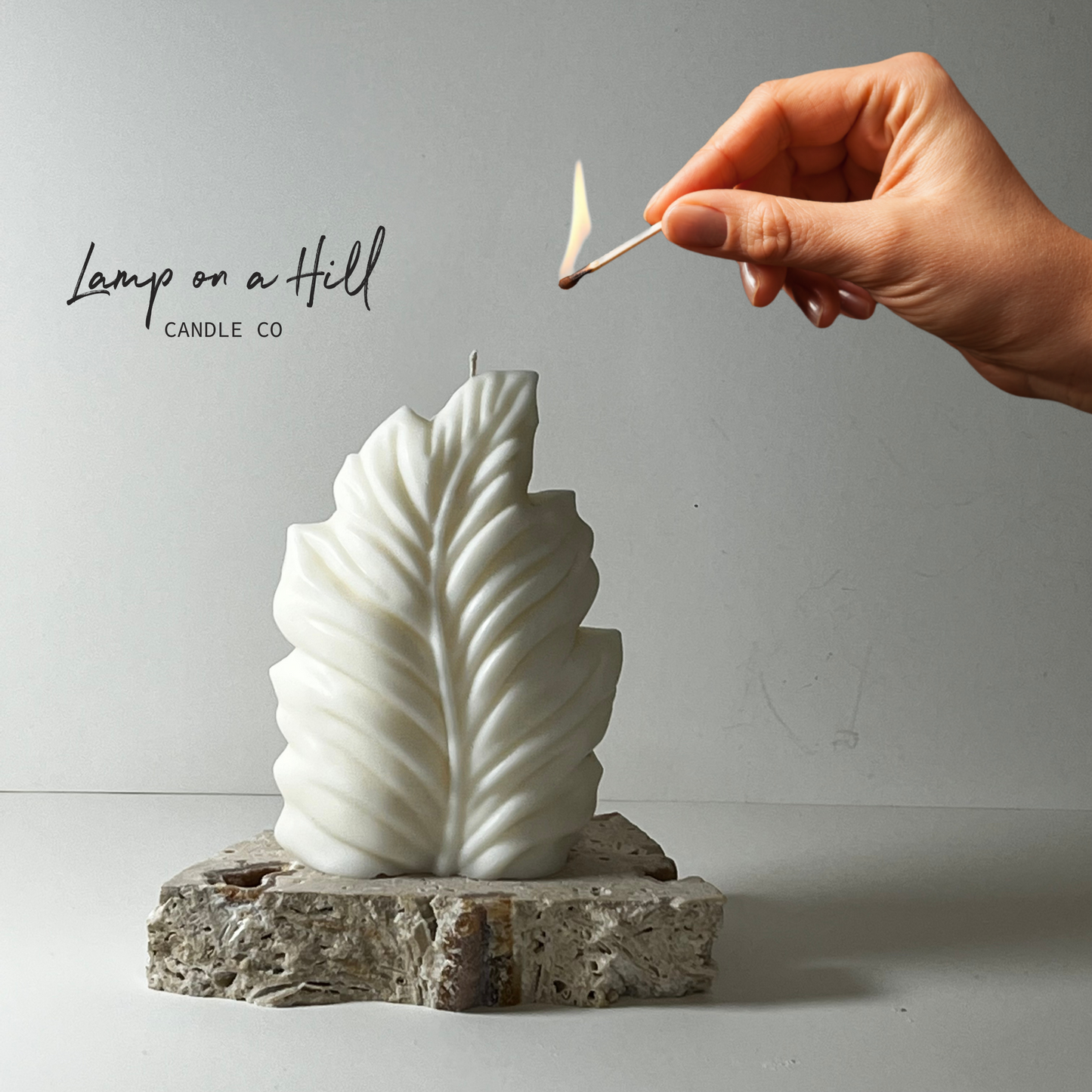 Feather Sculptural Candle