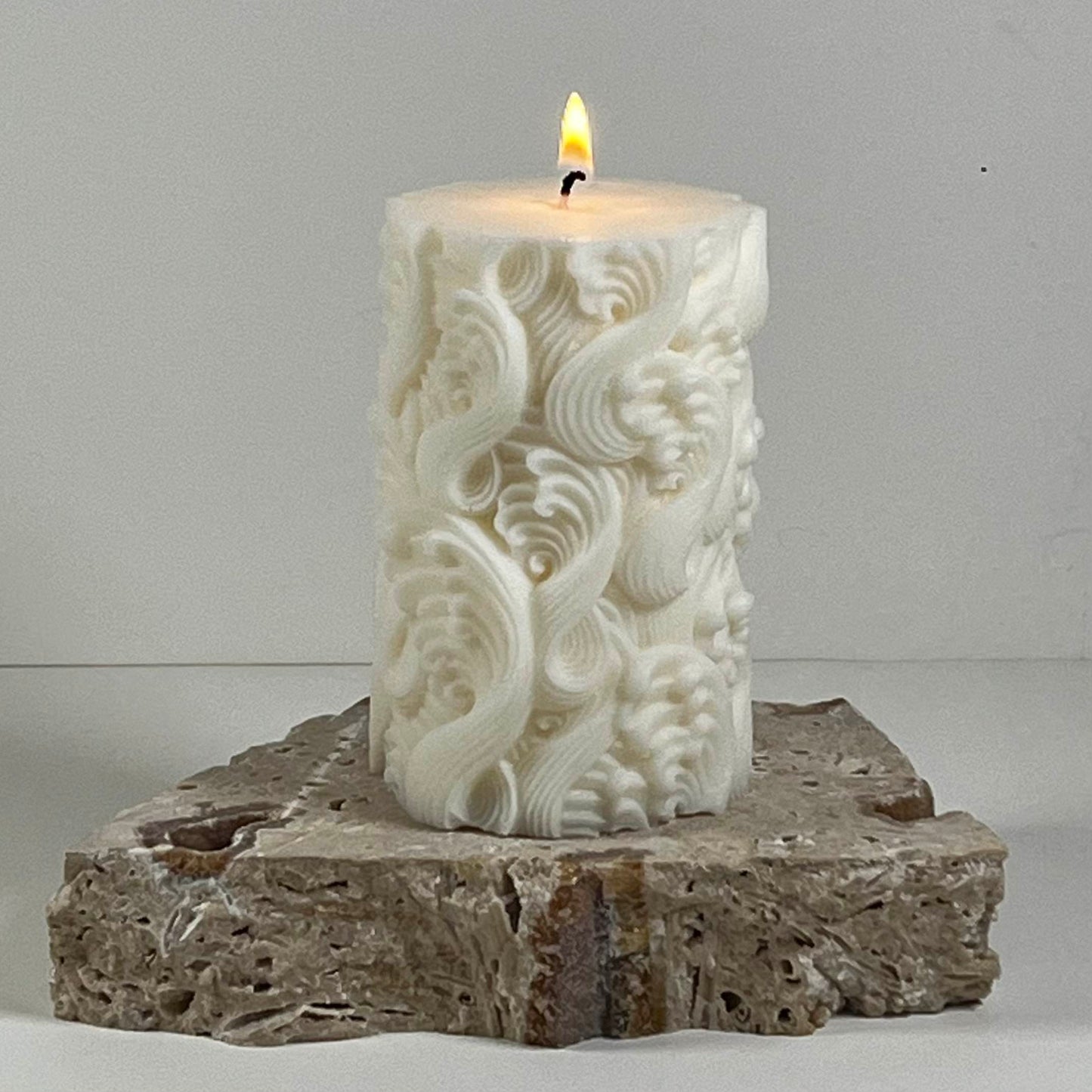 Flowers, Waves, Butterflies Sculptural Candles