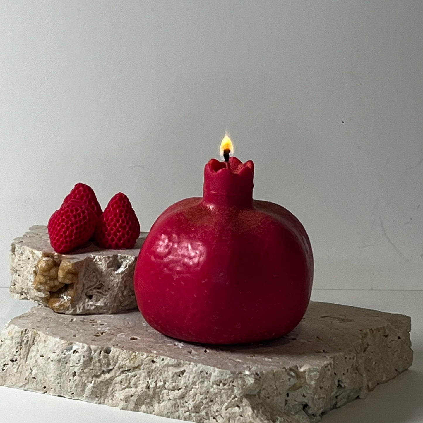 Pomegranate Sculptural Candle