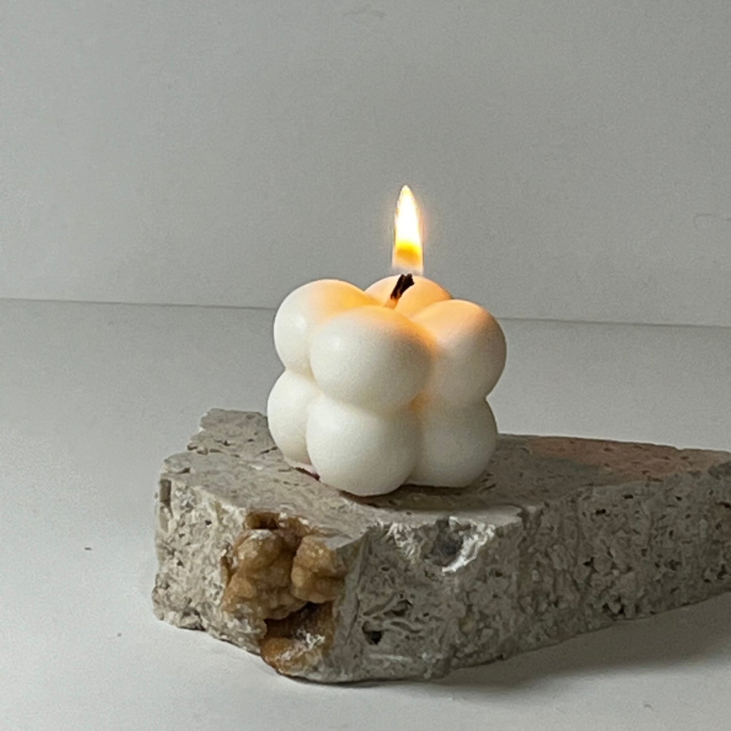 Baby Bubble Cube Sculptural Candle