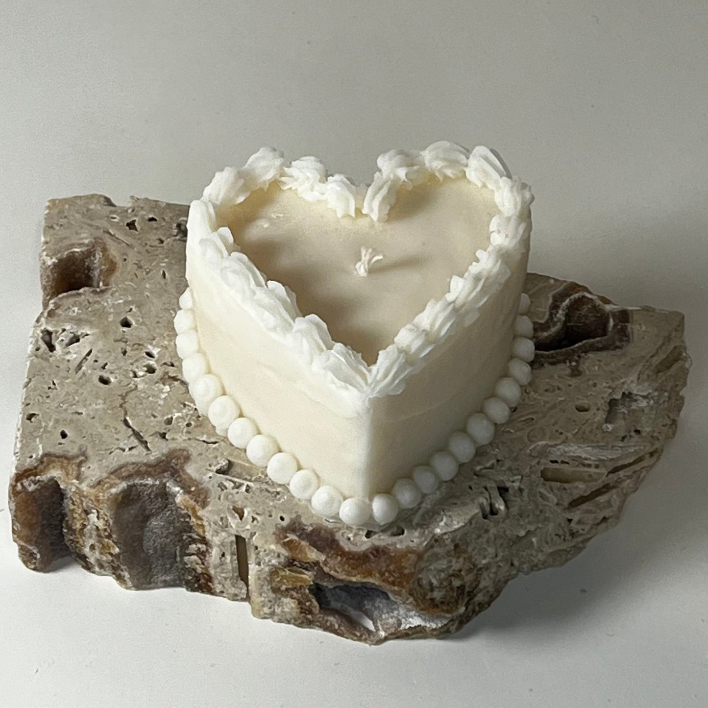 Heart Cake Sculptural Candle