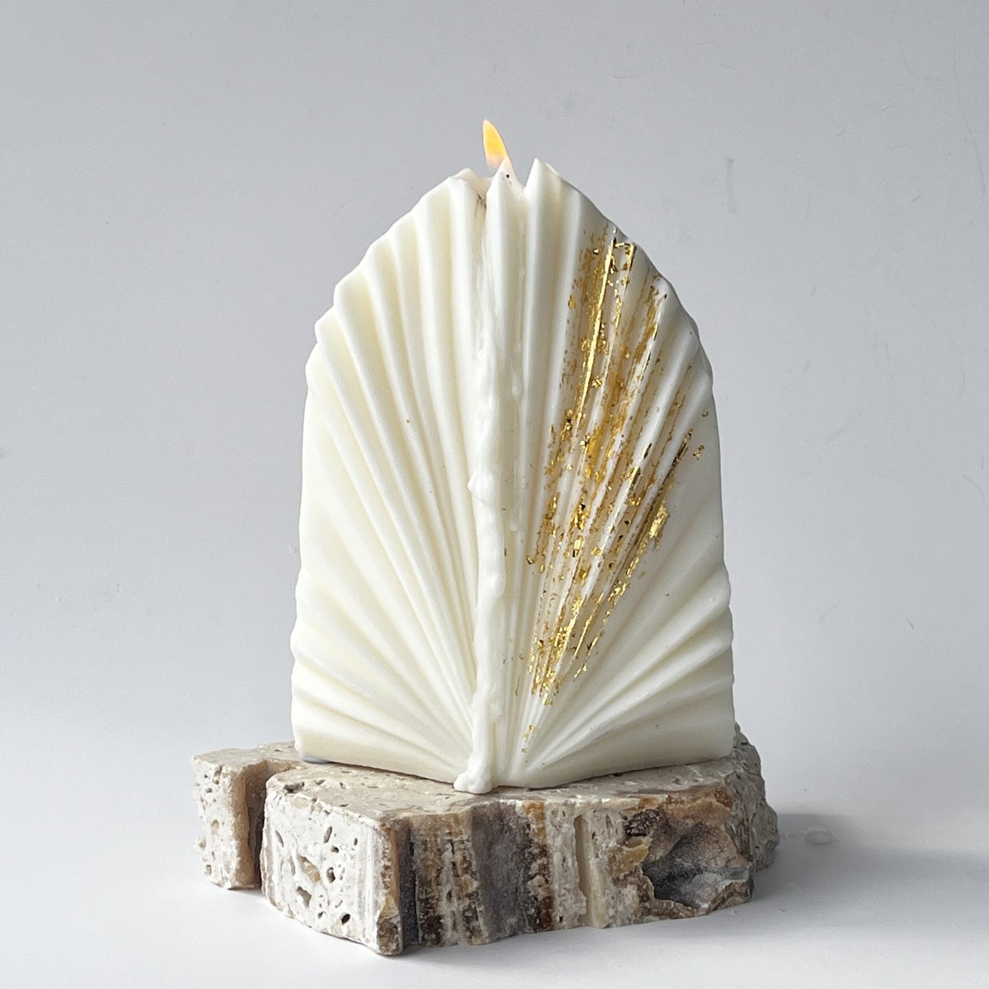 Palm Leaf Sculptural Candle