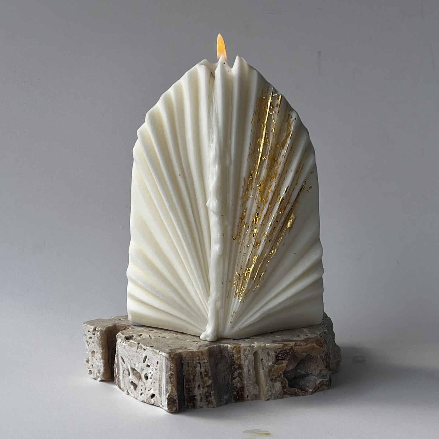 Palm Leaf Sculptural Candle