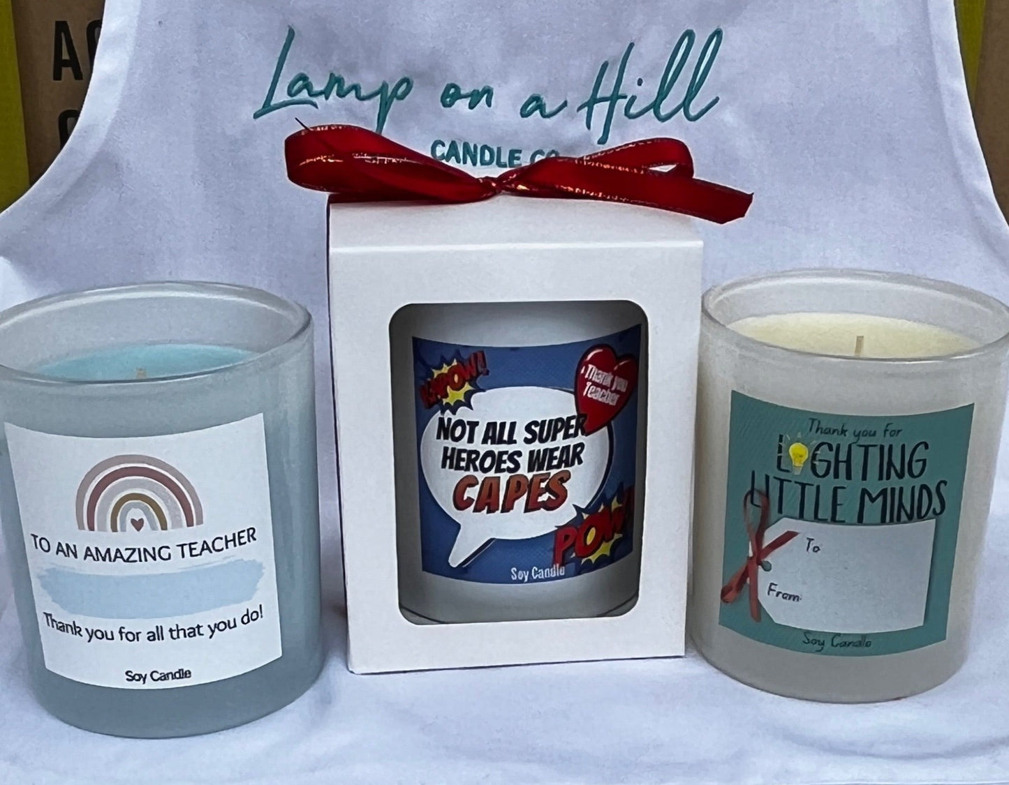 Teacher appreciation candles - 3 types